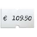 AGIPA Pack de 6 rouleaux de 1000 étiquettes blanches rectangulaires 21X12mm pour pinces 151991-101418