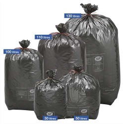 SACS POUBELLES Boïte de 500 Sacs-poubelles noirs top qualité NF 50 litres 24 microns