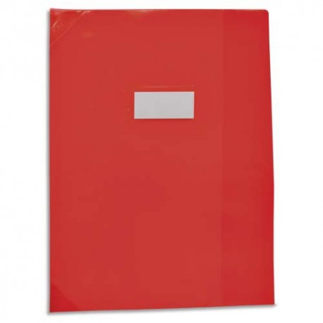 Protège-cahier School Life PVC opaque format 24x32 14/100°, coins + porte-étiquette. 4 coloris assortis Elba