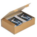 EMBALLAGE Boîte postale en carton simple cannelure havane - Dimensions : 43 x 30 x 12 cm