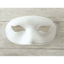 DTM Masque en plastique blanc à décorer / Loup simple