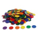 OZ INTERNATIONAL Lot de 500 jetons opaques en plastique, 6 couleurs assorties