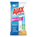 AJAX Pochette de 40 lingettes jetables triple action pour les vitres