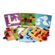 CULTURE CLUB Jeu Logicolor formes géométriques, 9 cartes et + de 100 pièces couleurs et formes assorties
