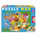 Puzzle géant la France format 68 x 38 cm avec 35 pièces