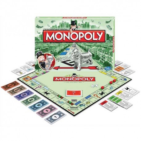 Jeu Monopoly Classique pour 2 à 8 joueurs. But du jeu, être le plus riche à la fin de la partie