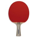 Raquette tennis de table bois 5 plis revêtement caoutchouc sur mousse manche ergonomique