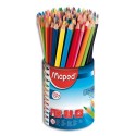 Crayon de couleur Maped Colorpeps corps triangulaire coloris assortis pot de 72