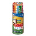 Crayon de couleur Lyra Groove Slim ergonomique triangulaire couleurs assorties pot de 48