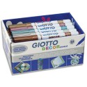 Marqueurs peinture Giotto pointe ogive Décor métal coloris assortis boite de 24