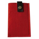 PW INTERNATIONAL Housse pour smartphone rouge en feutrine à décorer, format 90x135x10mm