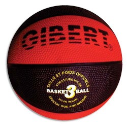 Ballon de basket sport, officiel, caoutchouc sur carcasse Nylon, taille 3,multicolore, Modèle: Club color