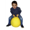 Ballon sauteur diamètre 45 cm avec 2 poignées séparées, regonflable