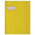 Protège cahier 17x22 opaque (Grain STYL'SMS) 12/100° sans rabat marque-page Jaune ELBA