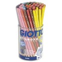 Crayon de couleur Giotto Stilnovo corps hexagonal assortis diamètre 3,3 mm pot de 84