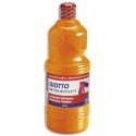 Gouache scolaire Giotto flacon 1 litre liquide couleur orange