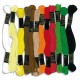 Lot de 12 échevettes de 7m à 6 brins en coton pour fabriquer des bracelets brésiliens, coloris assortis