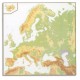 LFC Carte murale europe 120 x 80 relief - En polypro 5*10è effaçable à sec