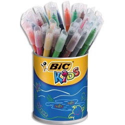 Feutre de coloriage Bic Kic couleur pointe moyenne pot de 36 feutres dessin coloris assortis