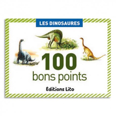 LITO DIFFUSION Boîte de 100 bons points les dinosaures