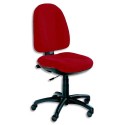Chaise dactylo Webstar à contact permanent coloris rouge - Sans accoudoirs