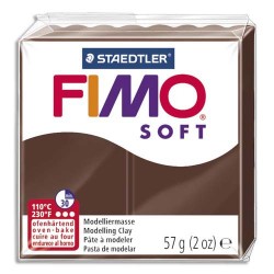 DTM Pâte à cuir Fimo Soft de 56 g coloris Terre cuite