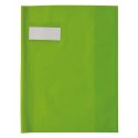Protège cahier opaque (Grain STYL'SMS) 17x22 12/100° sans rabat marque-page Vert ELBA
