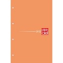 PLEIN CIEL Bloc agrafé côté 160 pages perforées 80g Seyès 21x31,8 Couverture orange
