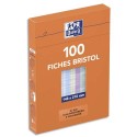 HAMELIN Boîte de 100 fiches bristol 148x210 mm 5x5 assorti 236029 - Assortis