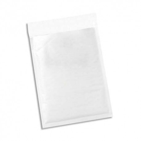 5 ETOILES Paquet de 100 pochettes en kraft blanches intérieur bulles d'air format 22 x 26 cm