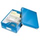 Boîte de rangement LEITZ CLICK&STORE S-Box avec compartiments amovibles. Coloris bleu.