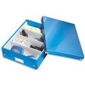Boite de rangement LEITZ CLICK&STORE M-Box avec compartiments amovibles. Coloris bleu.