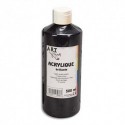 Gouache acrylique Art Plus brillante couleur noir flacon 500 ml