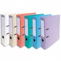Classeur à levier EXACOMPTA Prem Touch matière PVC dos de 5 ou 7cm très résistant choix des coloris - Assortis pastel