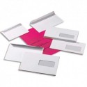PLEIN CIEL Boîte de 500 enveloppes blanches 80g DL 110x220 mm fenêtre 35x100 mm auto-adhésives