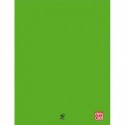 PLEIN CIEL Cahier piqûre 24x32 48 pages grands carreaux 90g. Couverture polypro vert