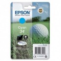 EPSON (T3462) Cartouche "balle de golf" jet d'encre durabrite ultra cyan C13T34624010