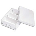 Boîte de rangement LEITZ CLICK&STORE S-Box avec compartiments amovibles. Coloris blanc.