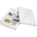 Boîte de rangement LEITZ CLICK&STORE M-Box avec compartiments amovibles. Coloris blanc.