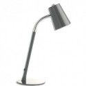 UNILUX Lampe à Led Flexio gris métal - Tête 13,3 cm, Hauteur 40 cm et Socle D15,4 cm