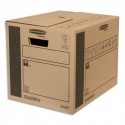 BANKERS BOX Caisse multi-usage 35x37.5x50cm montage auto. Fermeture sans adhésif 100% recyclé et recyclable