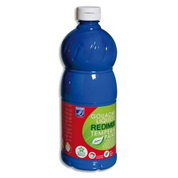 LEFRANC & BOURGEOIS Gouache liquide 1 litre bleu primaire Cyan