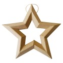 GRAINECREATIVE Supension étoile en carton 190x200x25mm, à décorer