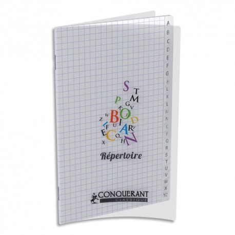 OXFORD C9 Répertoire 11x17, couverture polypro incolore, 96 pages 5x5