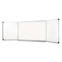 ULMANN Tableau triptyque émaillé Blanc - Format : L400 x H100 cm ouvert, fermé 200 x 100 cm
