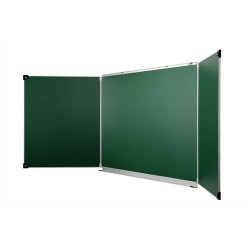 ULMANN Tableau triptyque émaillé Vert - Format : L400 x H120 cm ouvert, fermé 200 x 120 cm
