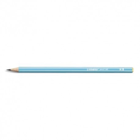 STABILO Crayon graphite hexagonal 160 HB, corps bleu clair