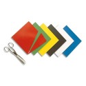 PAVO Plaque magnétique de 15x15cm pour réaliser vos surfaces aimantées, jeu de 6 plaques coloris assortis - Assortis