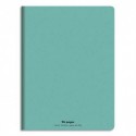 Cahier 24x32 96 pages grands carreaux piqure 90g Couverture polypropylène - Turquoise