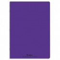 Cahier 24x32 96 pages grands carreaux piqure 90g Couverture polypropylène - Violet